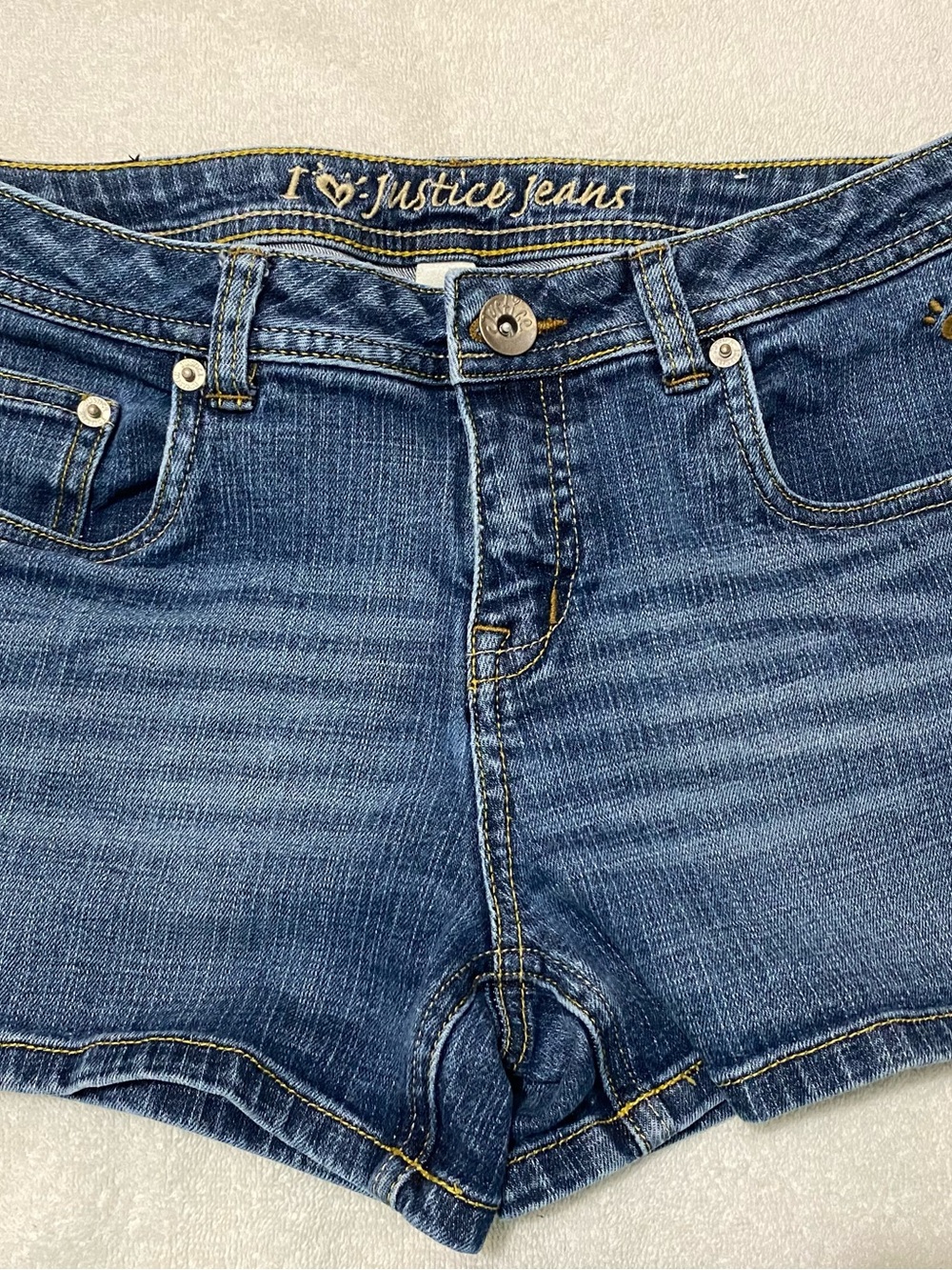 Justice Girls Blue Denim Shorts